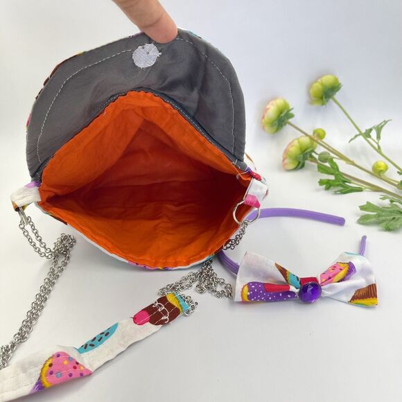 Girls Accessories Cupcakes Purse crossbody Bag & Headband Set - Picture 5 of 16